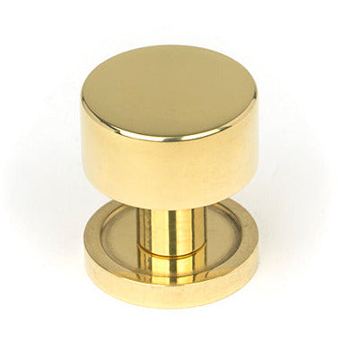 From The Anvil - Kelso Cabinet Knob - 25mm (Plain) - Polished Brass - 50292 - Choice Handles