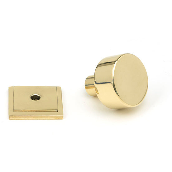 From The Anvil - Kelso Cabinet Knob - 25mm (Square) - Polished Brass - 50294 - Choice Handles