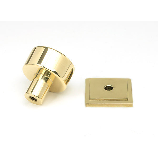 From The Anvil - Kelso Cabinet Knob - 25mm (Square) - Polished Brass - 50294 - Choice Handles