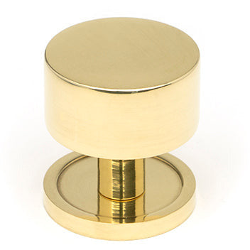 From The Anvil - Kelso Cabinet Knob - 32mm (Plain) - Polished Brass - 50295 - Choice Handles