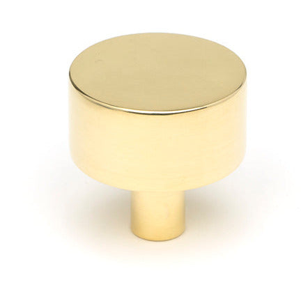 From The Anvil - Kelso Cabinet Knob - 32mm (No Rose) - Polished Brass - 50296 - Choice Handles