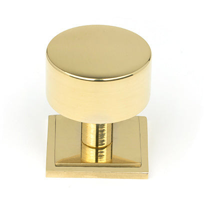 From The Anvil - Kelso Cabinet Knob - 32mm (Square) - Polished Brass - 50297 - Choice Handles
