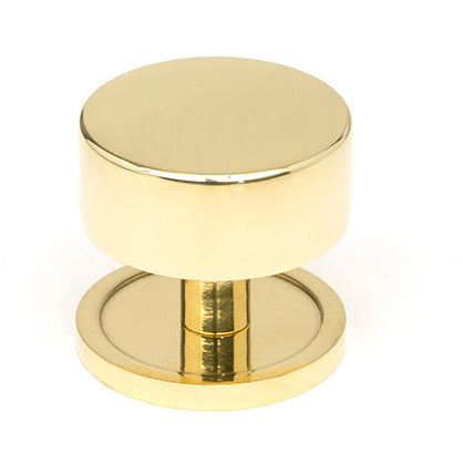 From The Anvil - Kelso Cabinet Knob - 38mm (Plain) - Polished Brass - 50298 - Choice Handles
