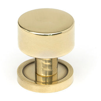 From The Anvil - Kelso Cabinet Knob - 25mm (Plain) - Aged Brass - 50304 - Choice Handles