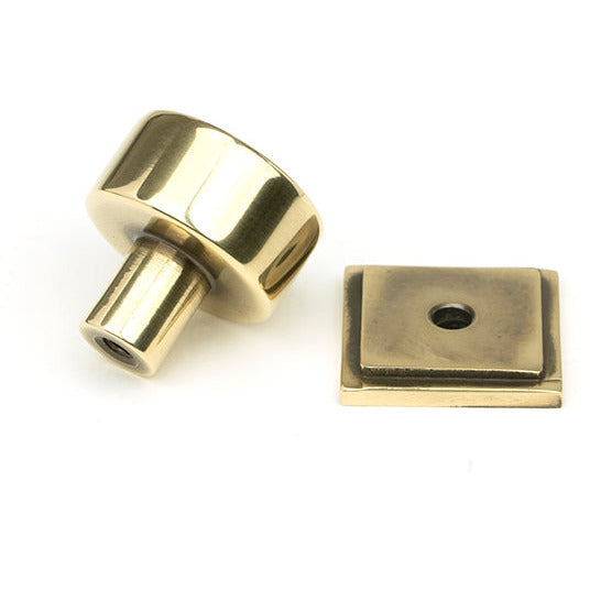 From The Anvil - Kelso Cabinet Knob - 25mm (Square) - Aged Brass - 50306 - Choice Handles