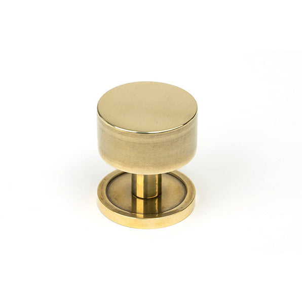 From The Anvil - Kelso Cabinet Knob - 32mm (Plain) - Aged Brass - 50307 - Choice Handles