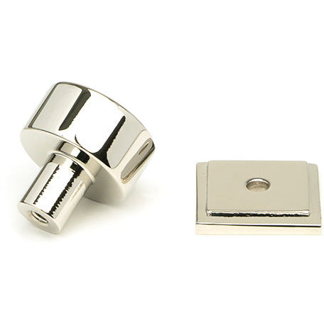 From The Anvil - Kelso Cabinet Knob - 25mm (Square) - Polished Nickel - 50315 - Choice Handles