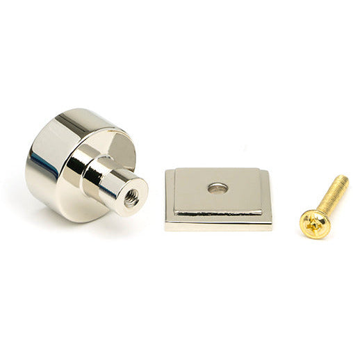 From The Anvil - Kelso Cabinet Knob - 25mm (Square) - Polished Nickel - 50315 - Choice Handles