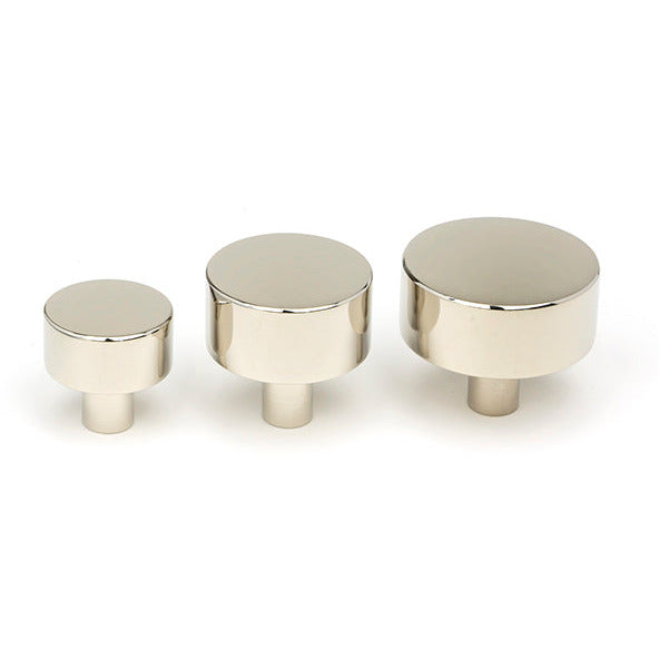 From The Anvil - Kelso Cabinet Knob - 38mm (No rose) - Polished Nickel - 50320 - Choice Handles