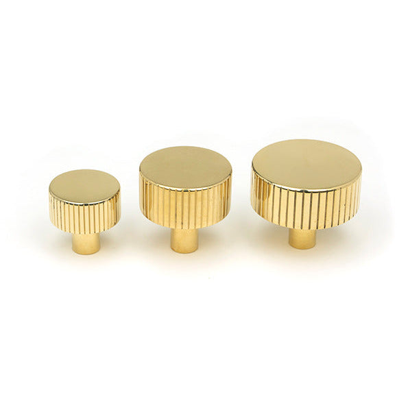 From The Anvil - Judd Cabinet Knob - 25mm (No Rose) - Polished Brass - 50362 - Choice Handles
