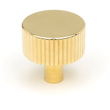 From The Anvil - Judd Cabinet Knob - 32mm (No Rose) - Polished Brass - 50365 - Choice Handles