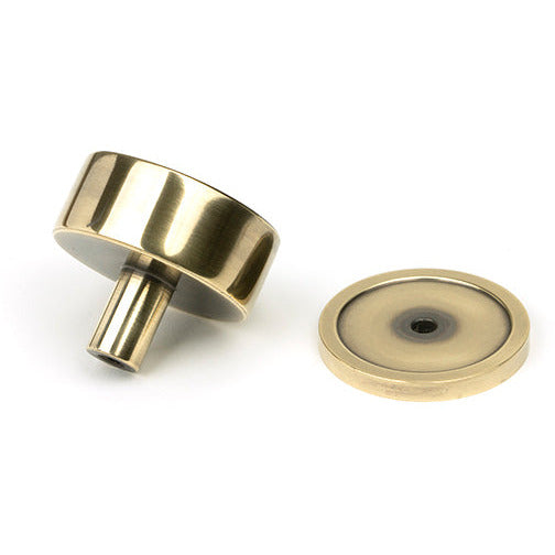 From The Anvil - Kelso Cabinet Knob - 38mm (Plain) - Aged Brass - 50373 - Choice Handles