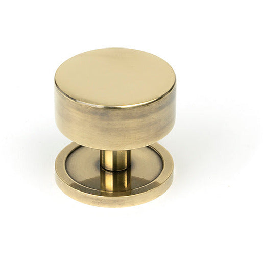From The Anvil - Kelso Cabinet Knob - 38mm (Plain) - Aged Brass - 50373 - Choice Handles