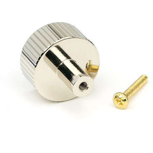From The Anvil - Judd Cabinet Knob - 32mm (No rose) - Polished Nickel - 50393 - Choice Handles