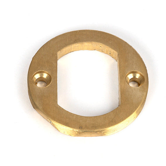 From The Anvil - Round Euro Escutcheon (Art Deco) - Polished Brass - 50593 - Choice Handles