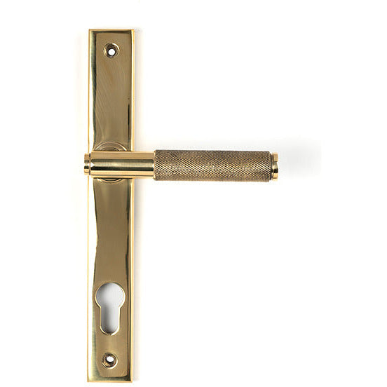 From The Anvil - Brompton Slimline Espag. Lock Set - Polished Brass - 50604 - Choice Handles