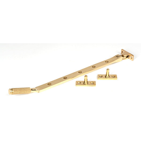 From The Anvil - 12" Brompton Stay - Polished Brass - 50617 - Choice Handles