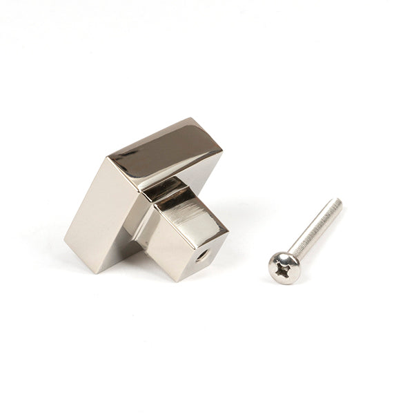 From The Anvil -  Albers Cabinet Knob - 30mm - Polished Nickel - 50694 - Choice Handles