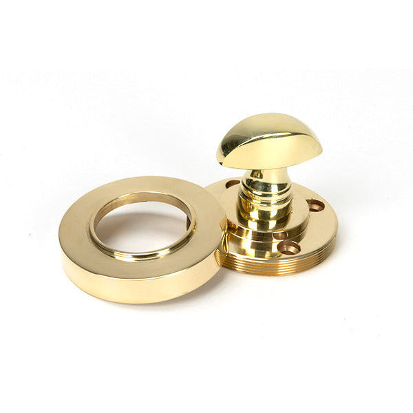 From The Anvil - Round Thumbturn Set (Beehive) - Polished Brass - 50752 - Choice Handles