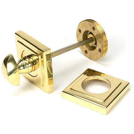 From The Anvil - Round Thumbturn Set (Square) - Polished Brass - 50753 - Choice Handles