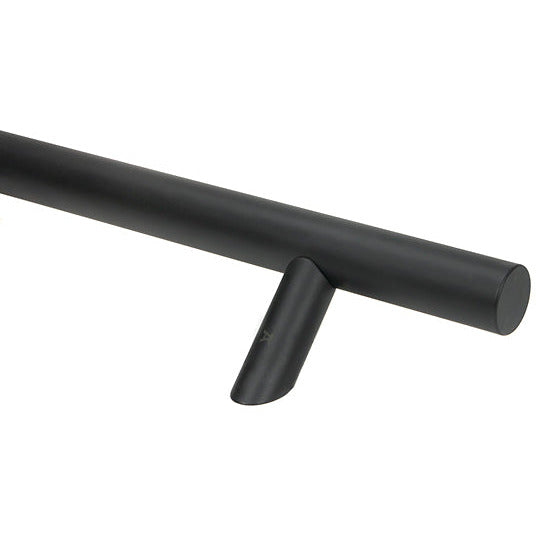 From The Anvil - 0.9m Offset T Bar Handle Bolt Fix 32mm Diameter - Matt Black - 50789 - Choice Handles