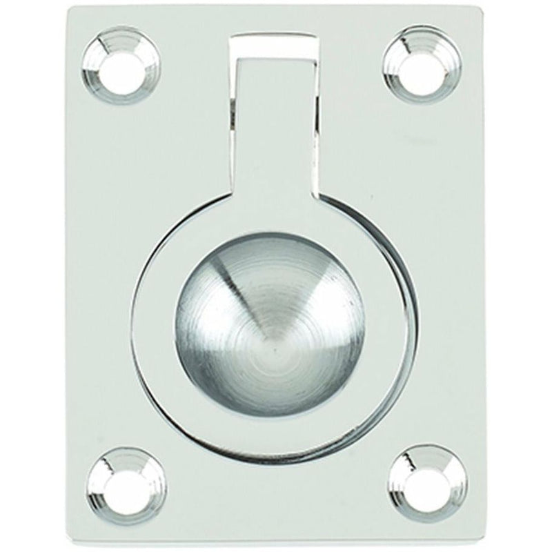 Frelan - Flush Ring Pull 38mm x 50mm - Polished Chrome - JV424APC - Choice Handles