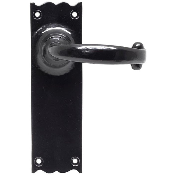 From The Anvil - Cottage Lever Latch Set - Black - 73107 - Choice Handles