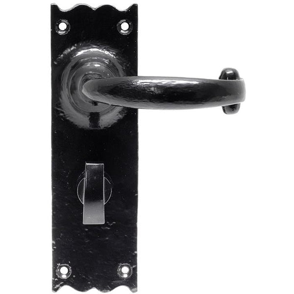 From The Anvil - Cottage Lever Bathroom Set - Black - 73108 - Choice Handles