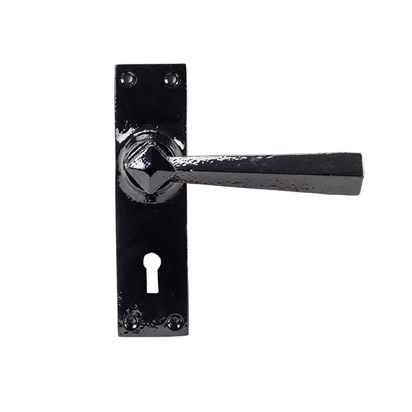 From The Anvil - Straight Lever Lock Set - Black - 73109 - Choice Handles