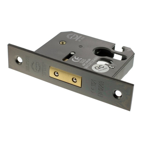 Atlantic Euro Deadlock [CE] 2.5" 63mm - Black Nickel - ALKDEADE25BN - Choice Handles