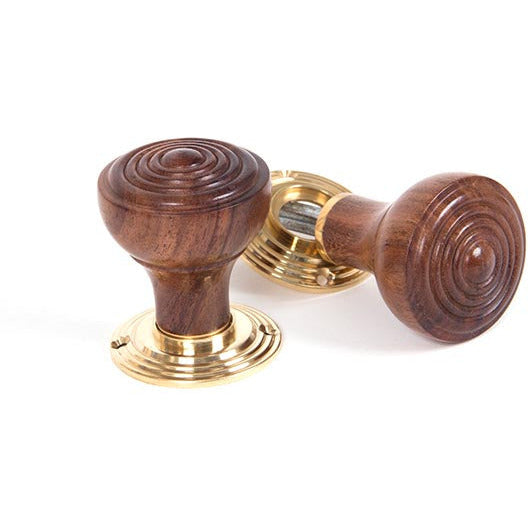 From The Anvil - Ringed Mortice/Rim Knob Set - Rosewood - 83562 - Choice Handles