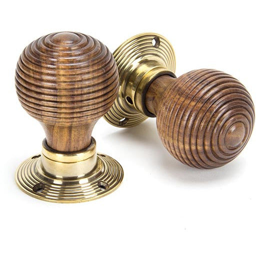 From The Anvil - Beehive Mortice/Rim Knob Set - Rosewood - 83573 - Choice Handles