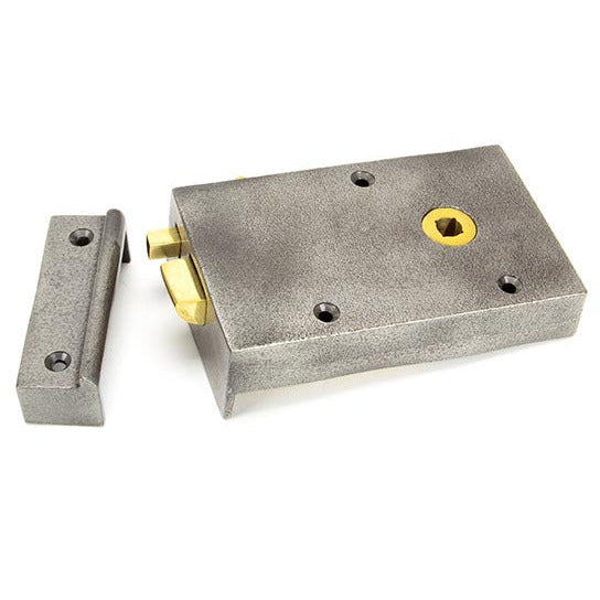 From The Anvil - Right Hand Bathroom Latch - Iron - 83576 - Choice Handles