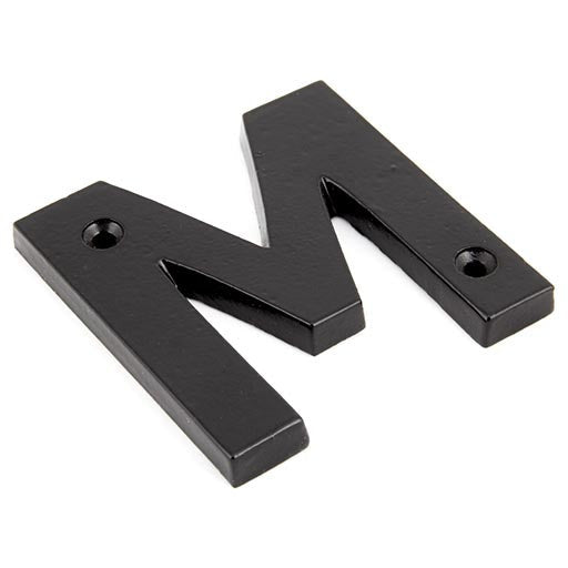 From The Anvil - Letter M - Black - 83800M - Choice Handles