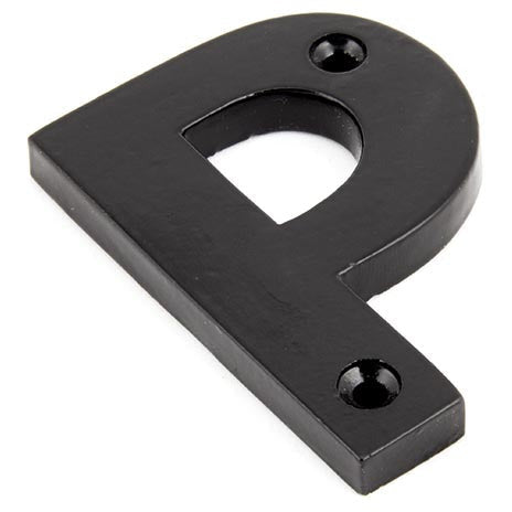 From The Anvil - Letter P - Black - 83800P - Choice Handles