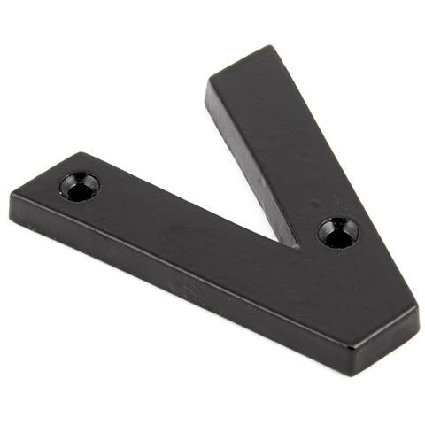 From The Anvil - Letter V - Black - 83800V - Choice Handles