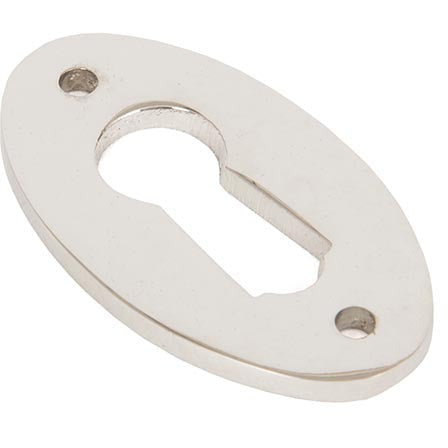 From The Anvil - Oval Escutcheon - Polished Nickel - 83810 - Choice Handles