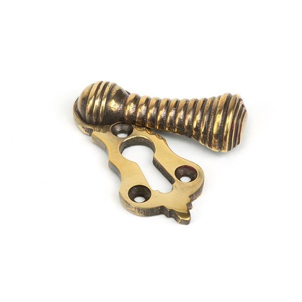 From The Anvil - Beehive Escutcheon - Aged Brass - 83817 - Choice Handles