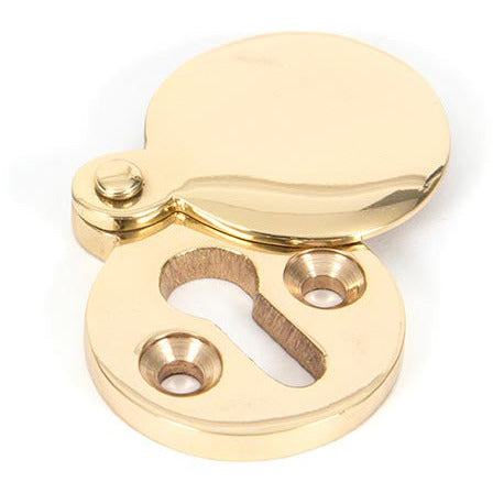 From The Anvil - 30mm Round Escutcheon - Polished Brass - 83831 - Choice Handles