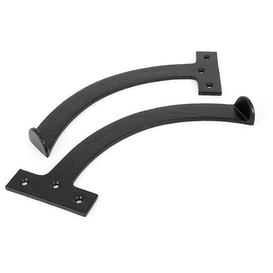 From The Anvil - 8.5" Quadrant Stay (Pair) - Black - 83854 - Choice Handles