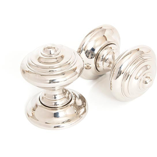 From The Anvil - Elmore Concealed Mortice Knob Set - Polished Nickel - 83863 - Choice Handles