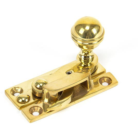 From The Anvil - Prestbury Sash Hook Fastener - Polished Brass - 83889 - Choice Handles