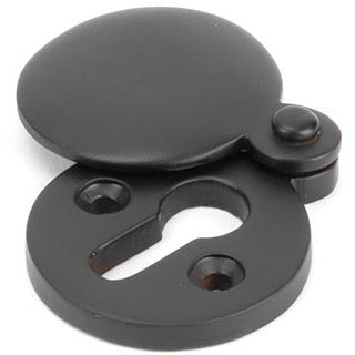 From The Anvil - 30mm Round Escutcheon - Aged Bronze - 83951 - Choice Handles