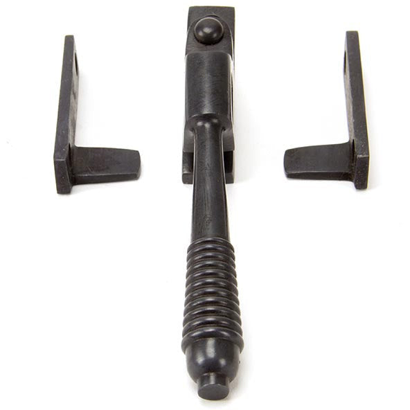 From The Anvil - Night-Vent Locking Reeded Fastener - Aged Bronze - 83971 - Choice Handles