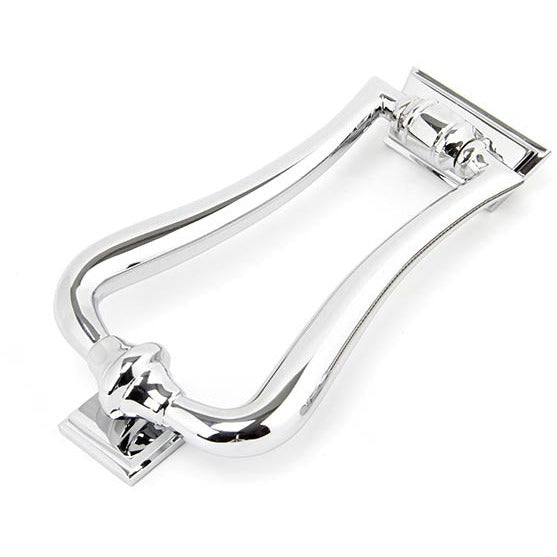 From The Anvil - Slimline Art Deco Door Knocker - Polished Chrome - 90033 - Choice Handles