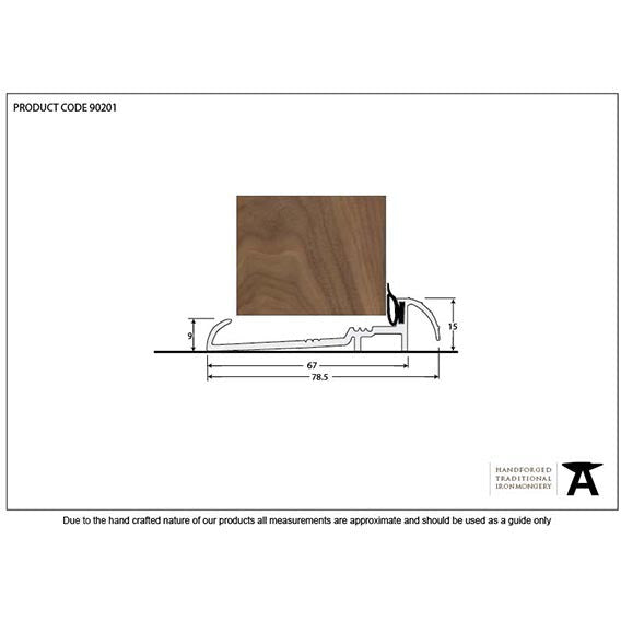 From The Anvil - 914mm OUM/6 Threshold - Aluminium - 90201 - Choice Handles