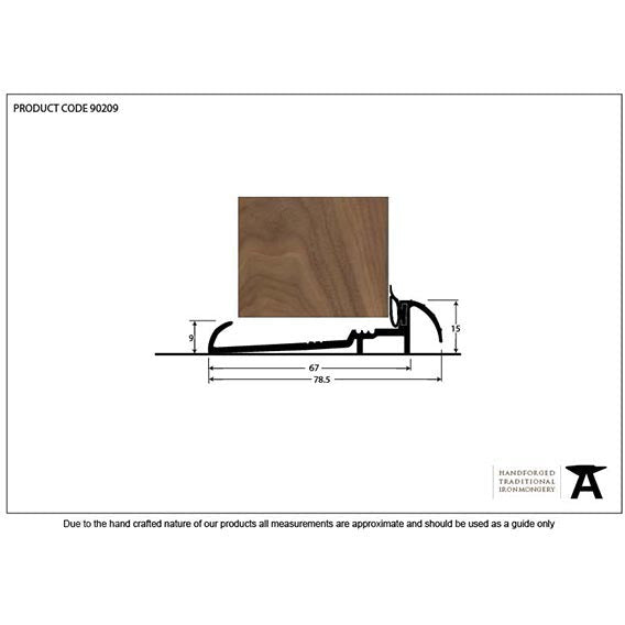 From The Anvil - 914mm OUM/6 Threshold - Black - 90209 - Choice Handles