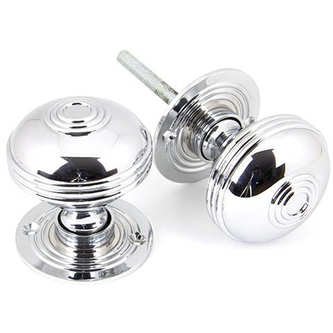 From The Anvil - 63mm Prestbury Mortice/Rim Knob Set - Polished Chrome - 90275 - Choice Handles