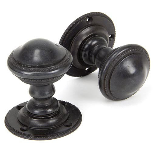 From The Anvil - Brockworth Mortice Knob Set - Aged Bronze - 90295 - Choice Handles