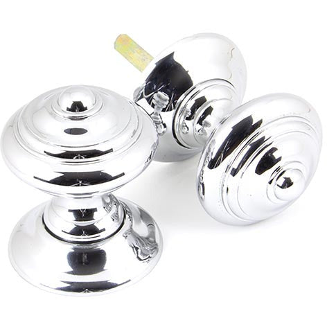 From The Anvil - Elmore Concealed Mortice Knob Set - Polished Chrome - 90296 - Choice Handles